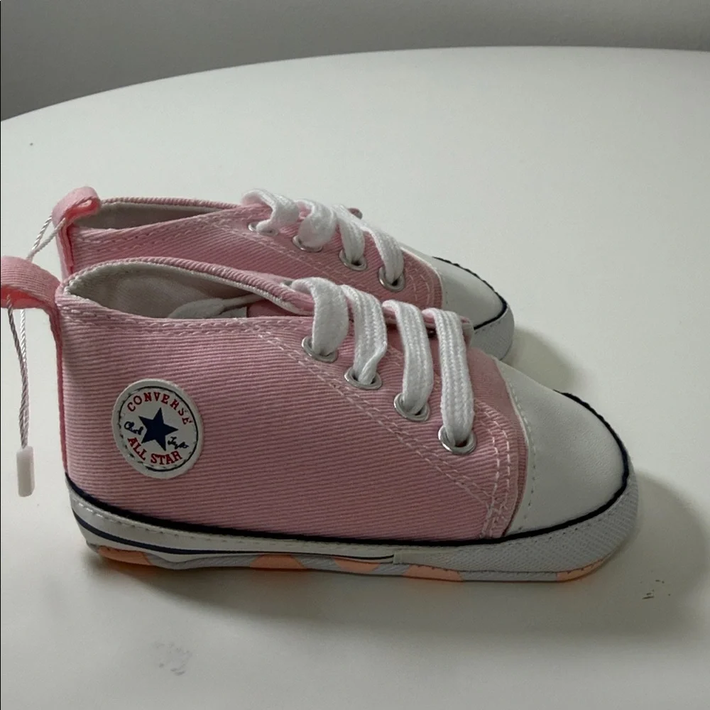 Baby Canvas Walker‎ Sneakers in Pink with White Toe